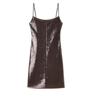 A.L.C. Dani Sequin Mini Dress in Smoke